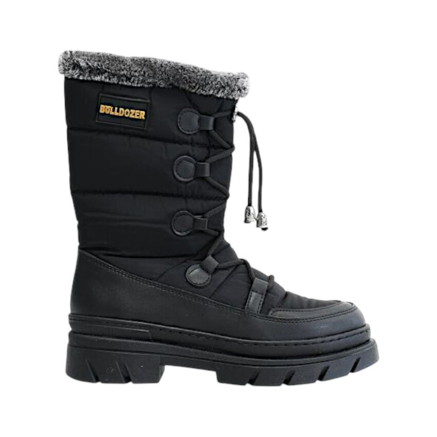Bulldozer Kar Siyah Kadın Bot - 1