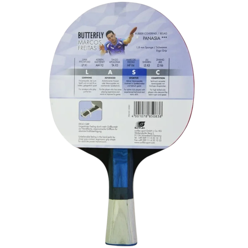 Butterfly BUTTERFLY MARCOS FREITAS MFX4 P.P. RAKET Renkli Unisex Masa Tenisi Raketi - 2