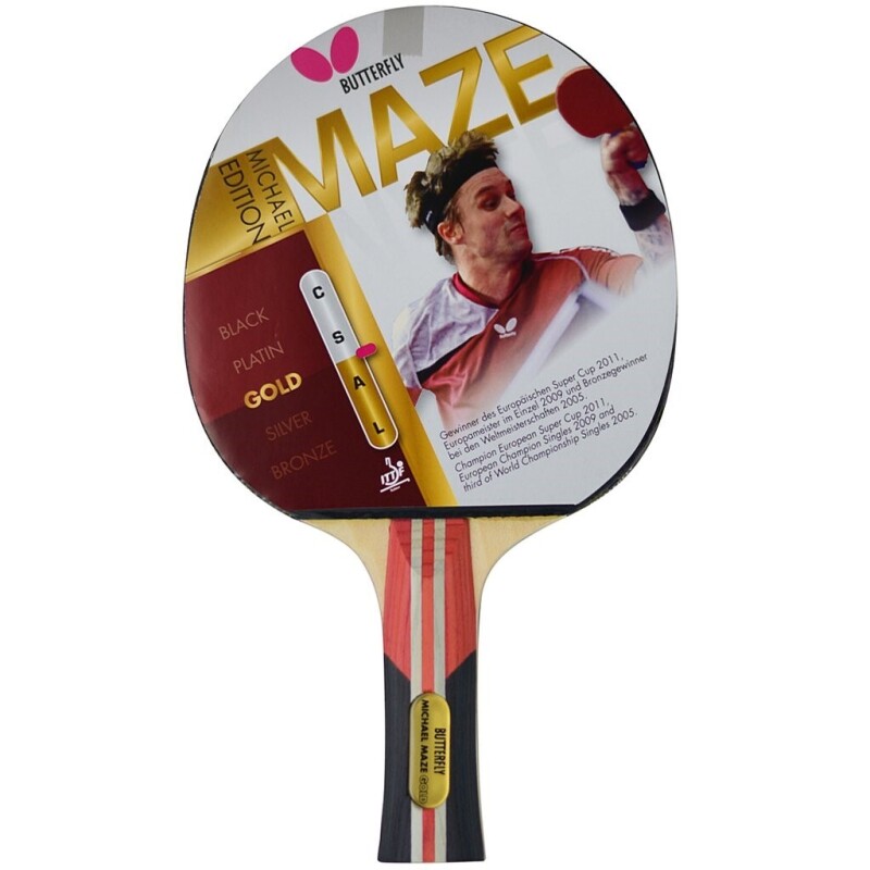 Butterfly Butterfly Michael Maze Gold P.P.Raket Unisex Masa Tenisi Raketi - 1
