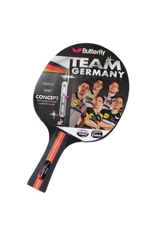 Butterfly BUTTERFLY TEAM GERMANY CONCEPT P.P.RAKET Renkli Unisex Masa Tenisi Raketi - Butterfly