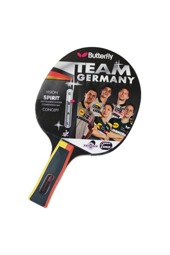 Butterfly BUTTERFLY TEAM GERMANY SPIRIT P.P.RAKET Renkli Unisex Masa Tenisi Raketi - 1