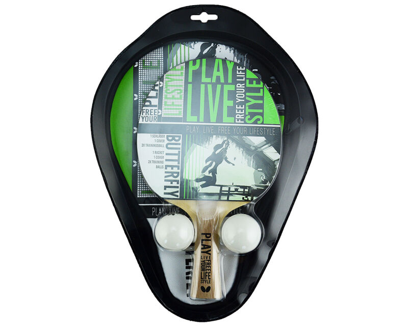 Butterfly TT-Set Free Your Style (1 Rkt-2 Top) Unisex Masa Tenisi Seti - Butterfly