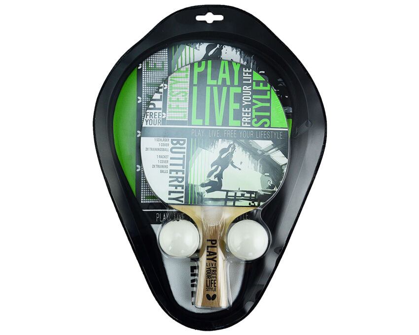 Butterfly TT-Set Free Your Style (1 Rkt-2 Top) Unisex Masa Tenisi Seti - 1