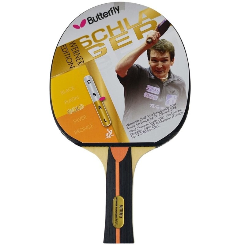 Butterfly Butterfly Werner Schlager Gold P.P.Raket Unisex Masa Tenisi Raketi - 1