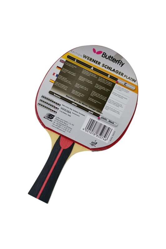 Butterfly BUTTERFLY WERNER SCHLAGER PLATIN P.P.RAKET Renkli Unisex Masa Tenisi Raketi - Butterfly (1)