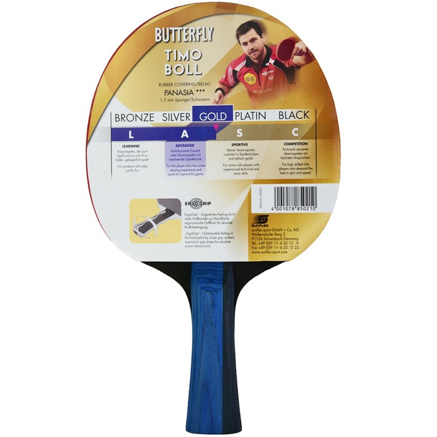 Butterfly Timo Boll Gold Renkli Unisex Ping Pong Raketi - 2