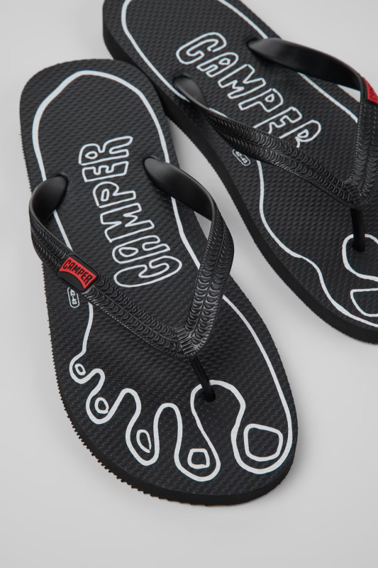 Camper Flip Flop Siyah Erkek Terlik - 4