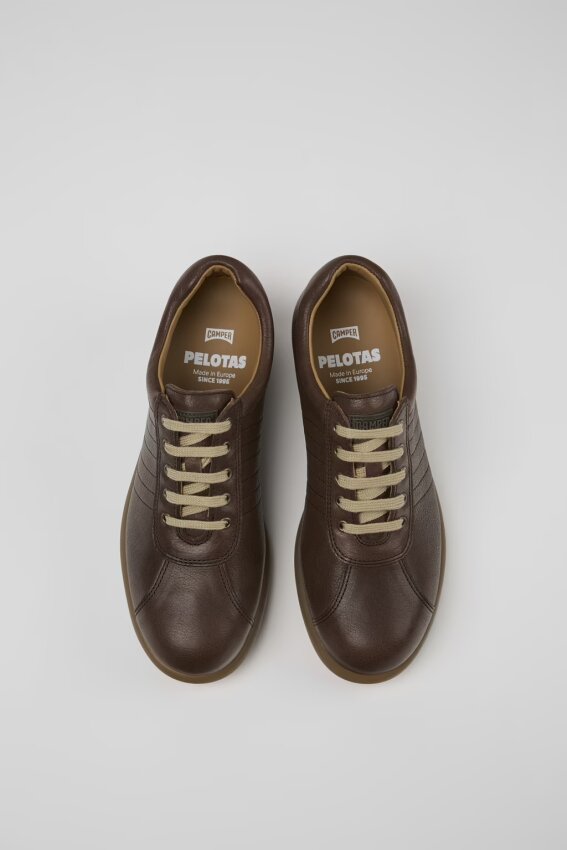 Camper Pelotas Ariel Kahverengi-Bej Kadın Sneaker Ayakkabı - 4