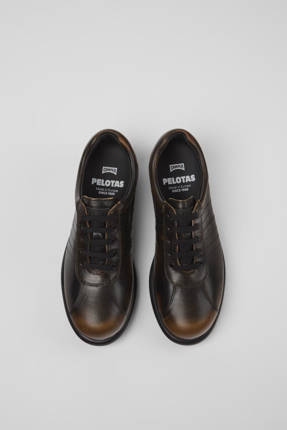 Camper Pelotas Ariel Kahverengi-Siyah Kadın Sneaker Ayakkabı - 4