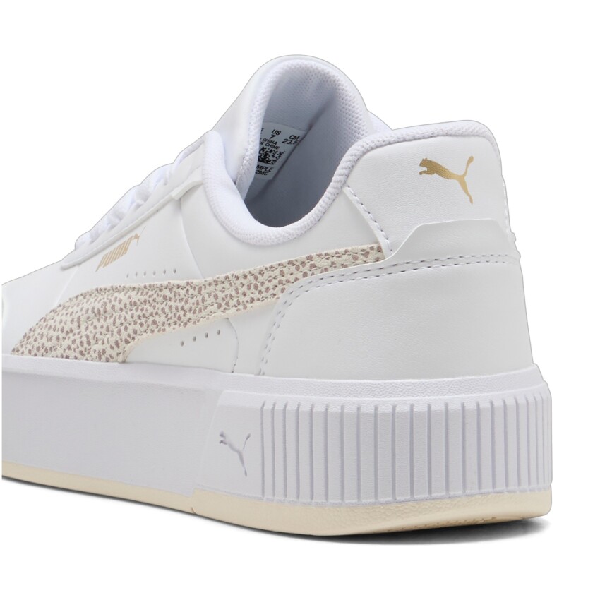 Puma Carina Mia Topcat Beyaz Kadın Sneaker Ayakkabı - 5