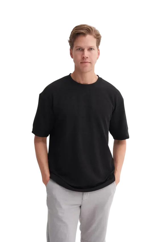 Cazador 4106 Bisiklet Yaka Erkek Tshirt - 1