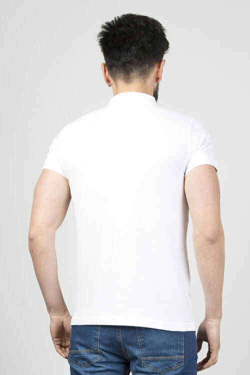 Cazador 4613 Pike Beyaz Erkek Tshirt - 3