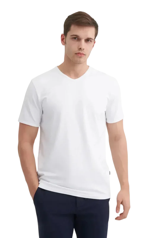 Cazador V Yaka Erkek Tshirt 