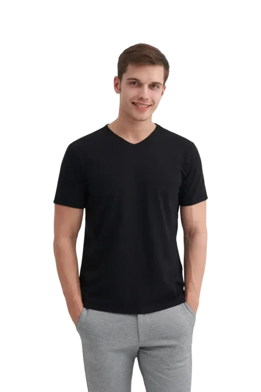 Cazador V Yaka Erkek Tshirt 