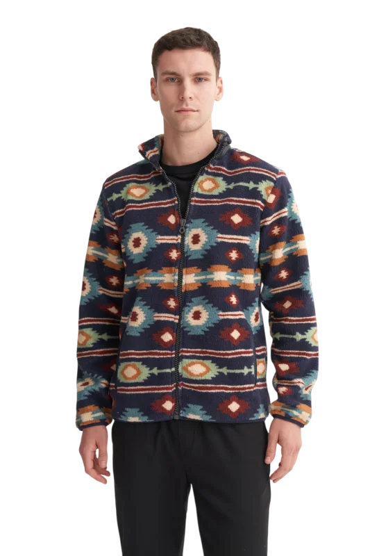 Cazador CAZ 53920 Dik Yaka Lacivert Erkek Sweatshirt 