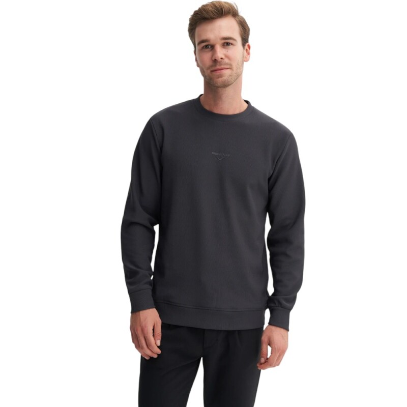 Cazador CAZ Bisiklet Yaka Antrasit Erkek Sweatshirt - 1