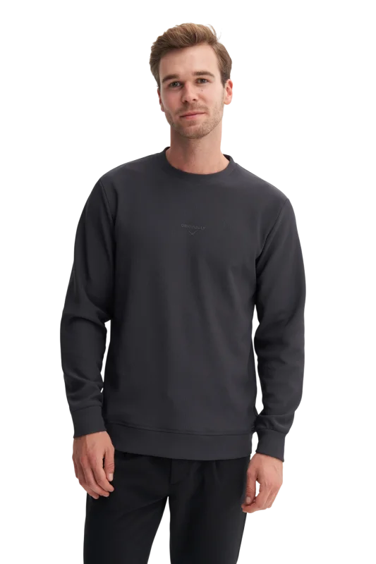 Cazador CAZ Bisiklet Yaka Antrasit Erkek Sweatshirt 