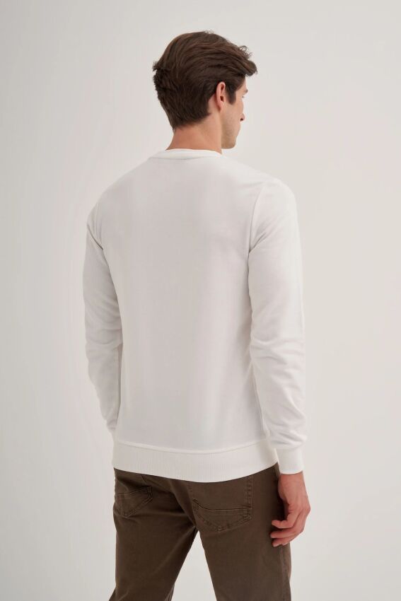 Cazador CAZ Bisiklet Yaka Bej Erkek Sweatshirt - 2