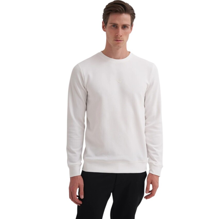 Cazador CAZ Bisiklet Yaka Bej Erkek Sweatshirt - 1
