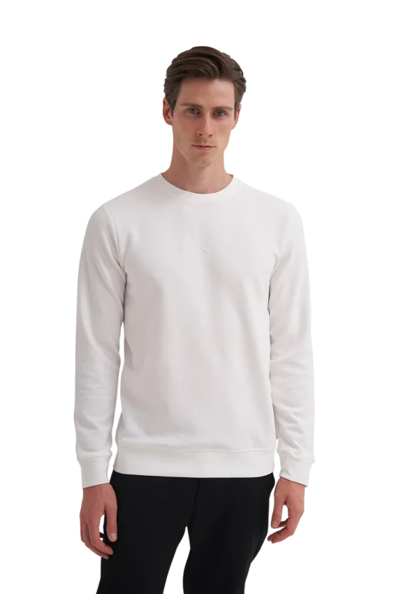 Cazador CAZ Bisiklet Yaka Bej Erkek Sweatshirt - 1