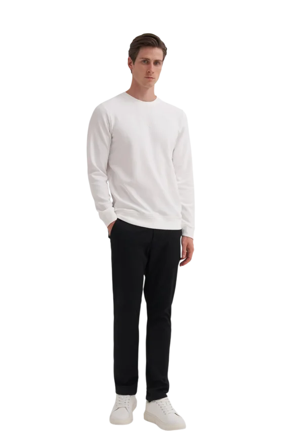 Cazador CAZ Bisiklet Yaka Bej Erkek Sweatshirt - 3