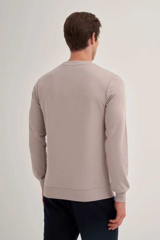 Cazador CAZ Bisiklet Yaka Gri Erkek Sweatshirt - 2
