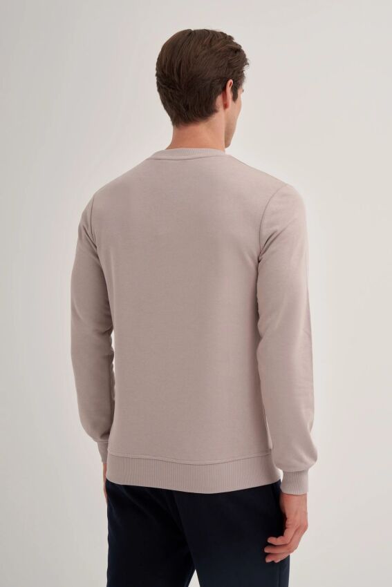 Cazador CAZ Bisiklet Yaka Gri Erkek Sweatshirt - 2