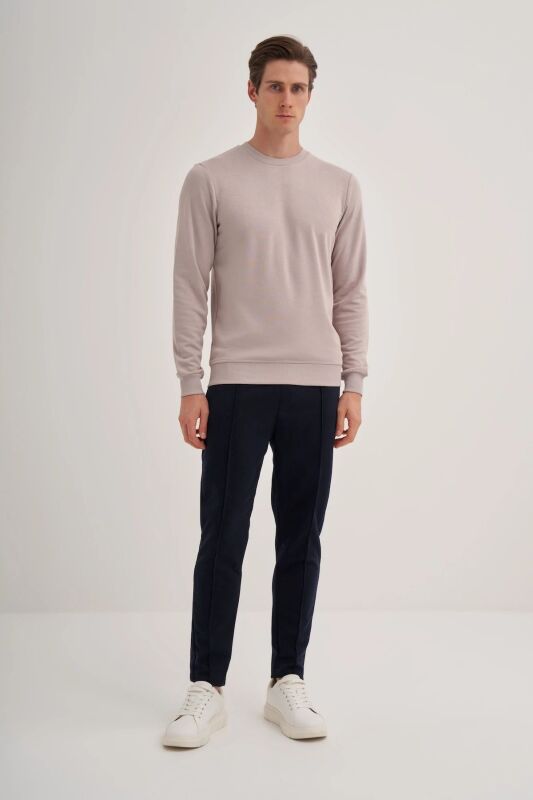 Cazador CAZ Bisiklet Yaka Gri Erkek Sweatshirt - 3
