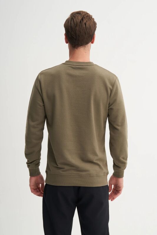 Cazador CAZ Bisiklet Yaka Haki Erkek Sweatshirt - 2