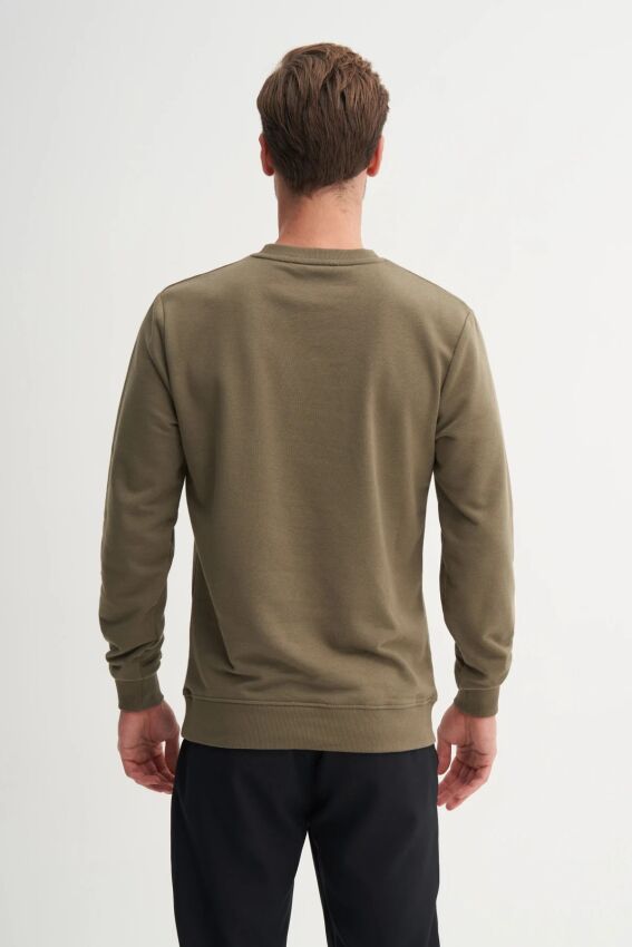 Cazador CAZ Bisiklet Yaka Haki Erkek Sweatshirt - 2