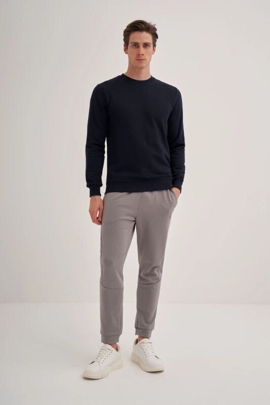 Cazador CAZ Bisiklet Yaka Lacivert Erkek Sweatshirt - 3