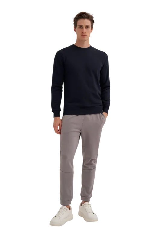Cazador CAZ Bisiklet Yaka Lacivert Erkek Sweatshirt - 3