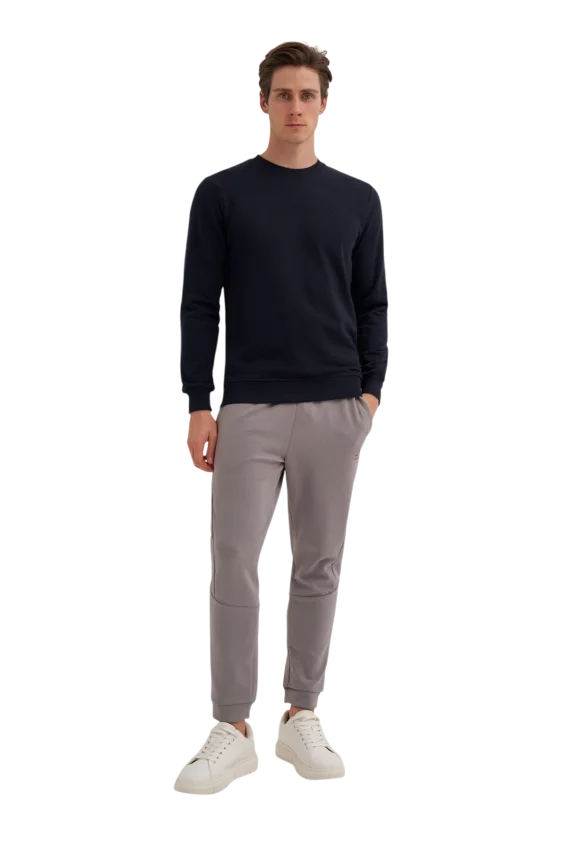 Cazador CAZ Bisiklet Yaka Lacivert Erkek Sweatshirt - 3