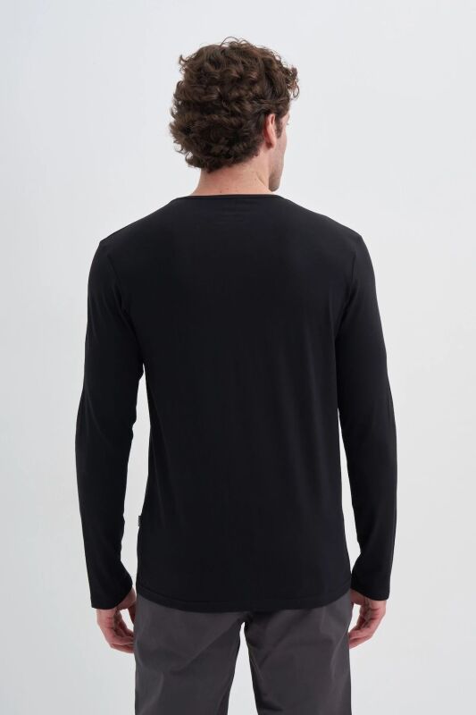 Cazador CAZ Bisiklet Yaka Siyah Erkek Sweatshirt - 3