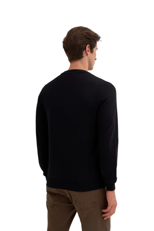 Cazador CAZ Bisiklet Yaka Siyah Erkek Sweatshirt - 2