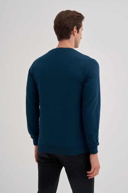 Cazador CAZ Bisiklet Yaka Yeşil Erkek Sweatshirt - 2