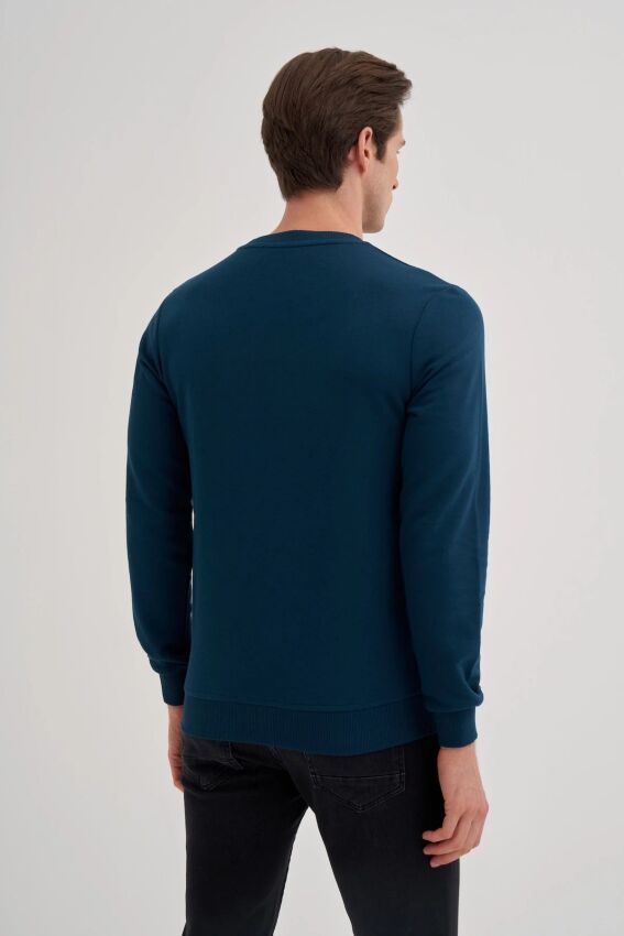 Cazador CAZ Bisiklet Yaka Yeşil Erkek Sweatshirt - 2