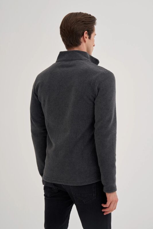 Cazador CAZ Dik Yaka Antrasit Erkek Sweatshirt - 3