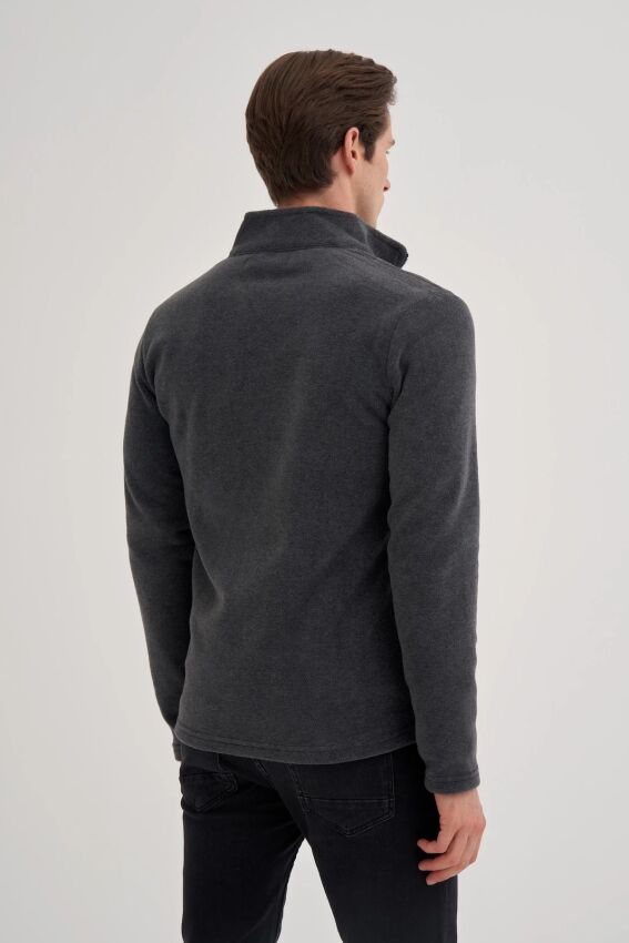 Cazador CAZ Dik Yaka Antrasit Erkek Sweatshirt - 3
