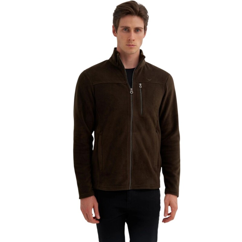 Cazador CAZ Dik Yaka Haki Erkek Sweatshirt - 1