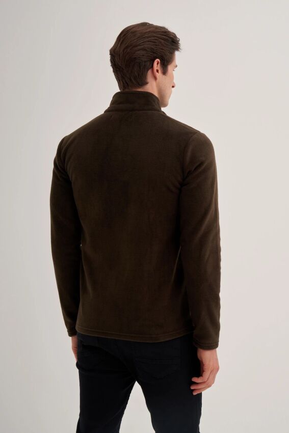 Cazador CAZ Dik Yaka Haki Erkek Sweatshirt - 2