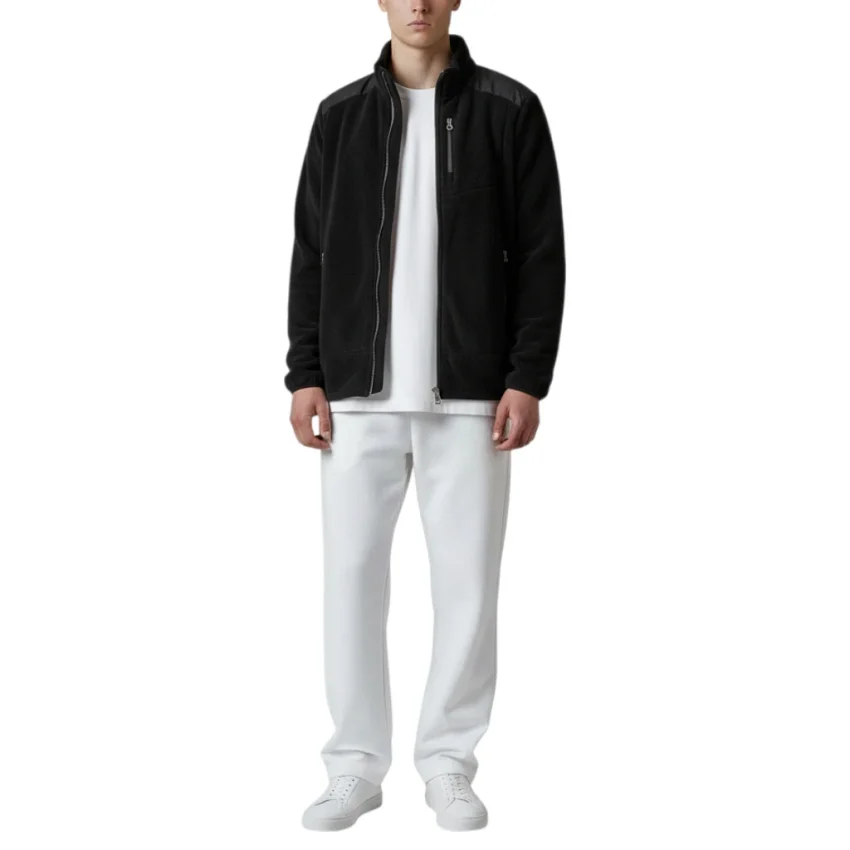 Cazador CAZ Dik Yaka Siyah Erkek Sweatshirt - 2