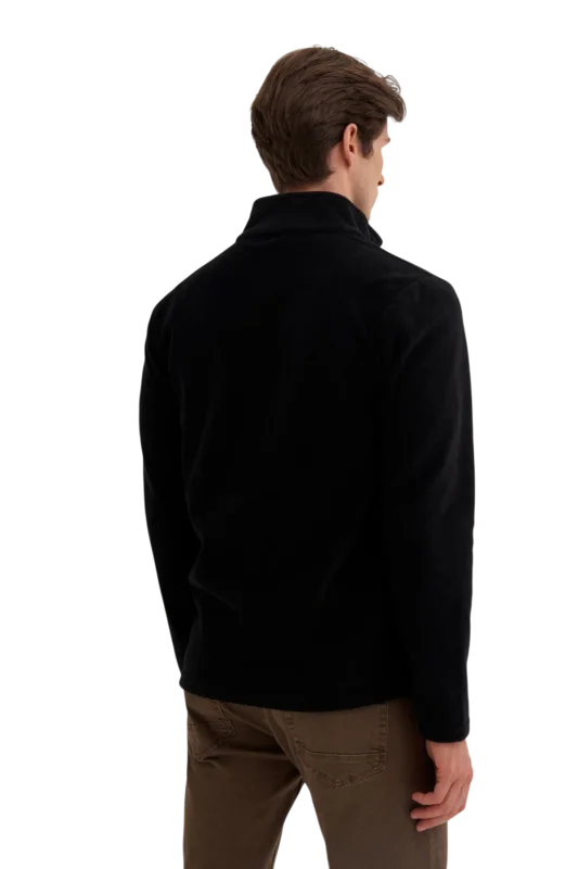 Cazador CAZ Dik Yaka Siyah Erkek Sweatshirt - 2