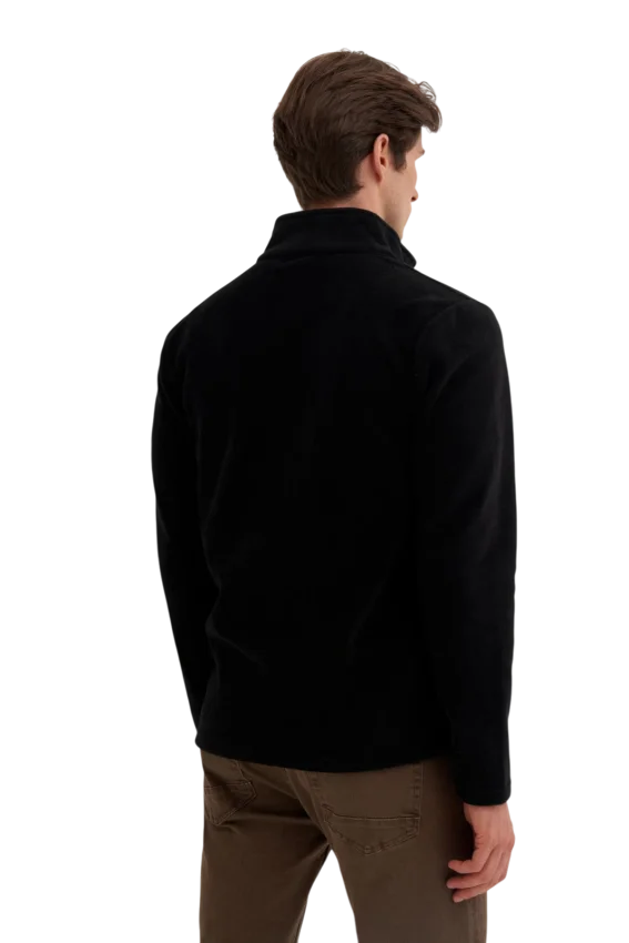 Cazador CAZ Dik Yaka Siyah Erkek Sweatshirt - 2