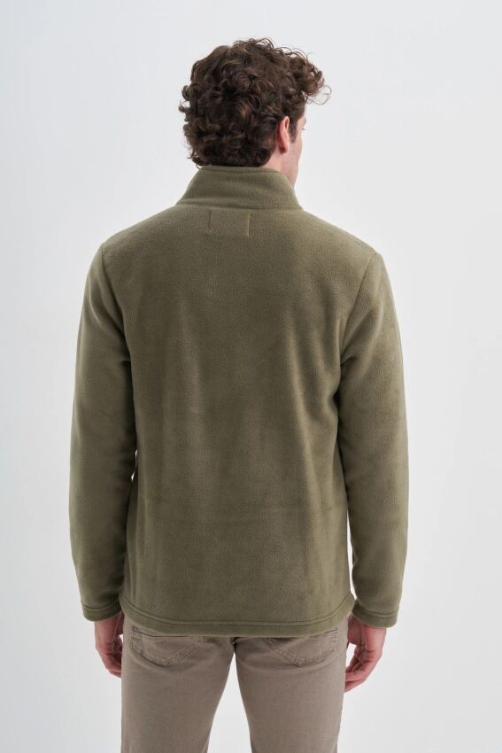 Cazador CAZ Dik Yaka Yeşil Erkek Sweatshirt - 2