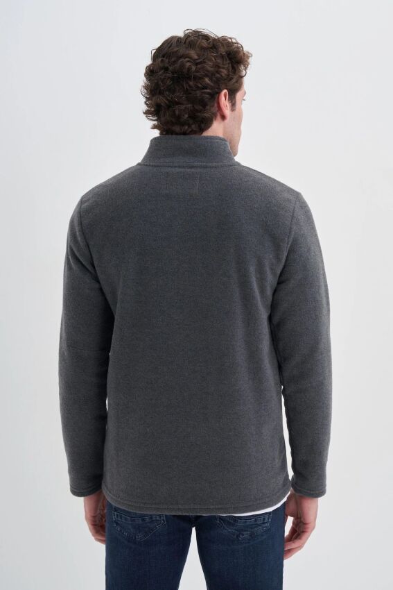 Cazador CAZ Yarım Fermuarlı Antrasit Erkek Sweatshirt - 2