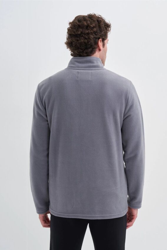Cazador CAZ Yarım Fermuarlı Gri Erkek Sweatshirt - 2