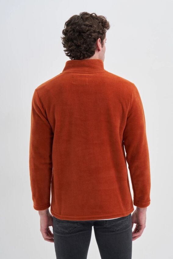 Cazador CAZ Yarım Fermuarlı Kahverengi Erkek Sweatshirt - 2