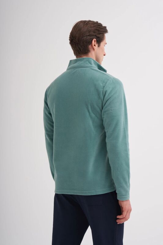 Cazador CAZ Yarım Fermuarlı Mavi Erkek Sweatshirt - 2