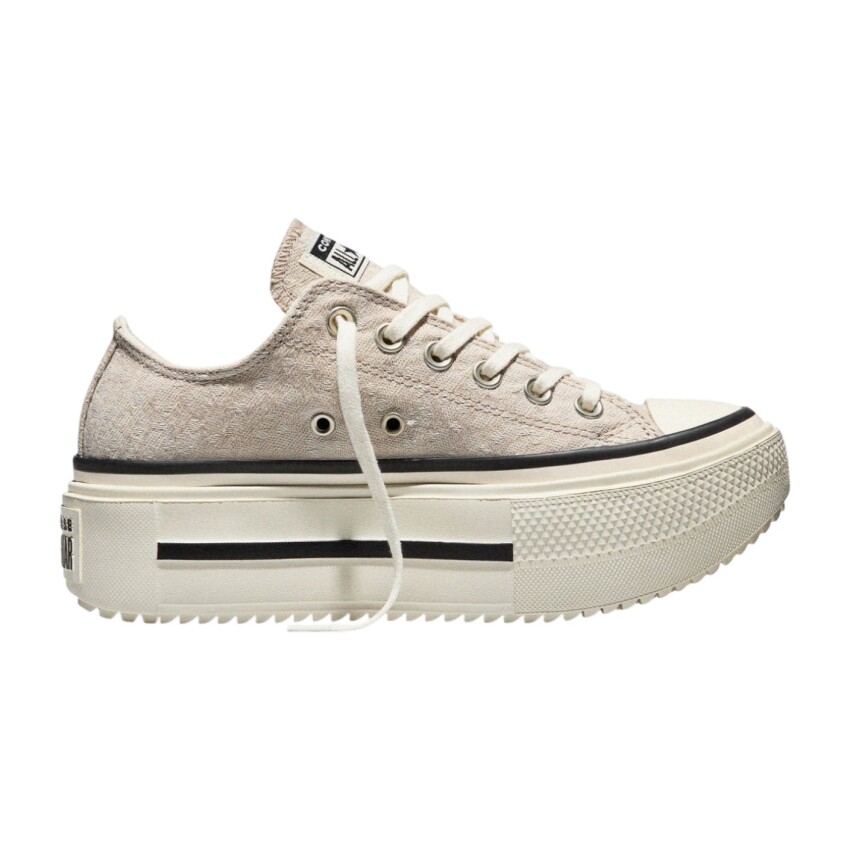 Converse Chuck Taylor All star Lift Double Stack Platform Deer Bej Kadın Sneaker Ayakkabı - 1